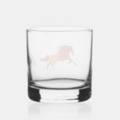 Feuerpferd Aufkleber Whiskyglas (Rückseite)