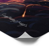 Feuerpferd "Brennende Ambition" Wandposter Poster (Ecke)