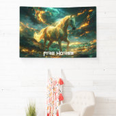 FEUERPFERD - CHINESISCHES STERNZEICHEN -  BANNER (InSitu)