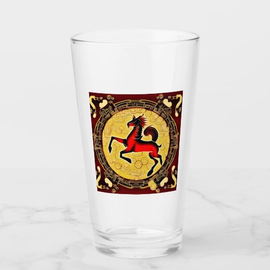 Feuerpferd Glas (Vorderseite)