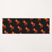 Feuerpferd Kunst Yogamatte (Vorderseite (Horizontal))