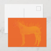 Feuerpferd Postkarte (Vorne/Hinten)