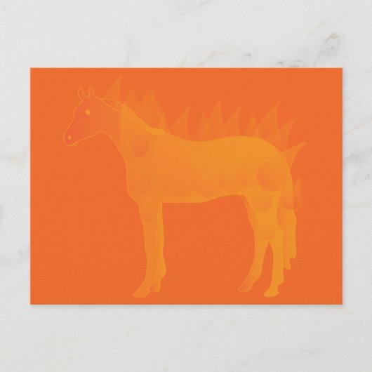 Feuerpferd Postkarte (Vorderseite)