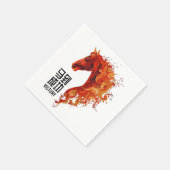 Feuerpferd Serviette (Ecke)