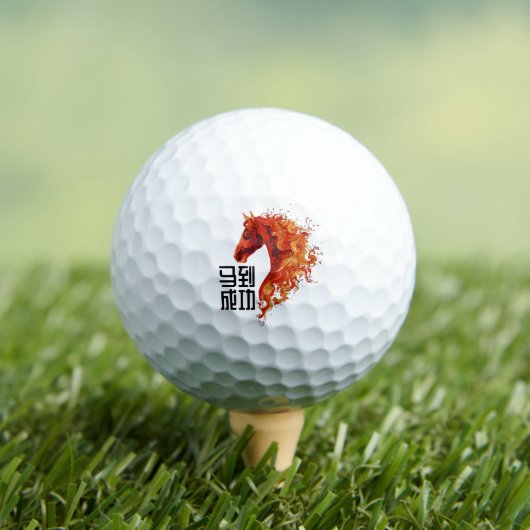 Feuerpferd Sieg Golfball (Insitu T-Shirt)