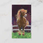 Feuerpferd Visitenkarte (Rückseite)