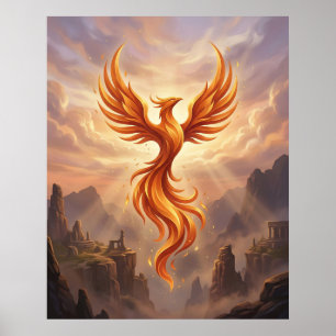 Feuerphoenix Heilige Klippen Poster