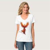 Feuerphönix, erhebe dich aus der Asche T-Shirt (Vorderseite Vollansicht)