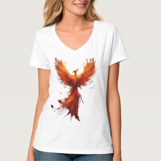 Feuerphönix, erhebe dich aus der Asche T-Shirt (Vorderseite)