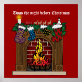 Feuerplatz am Heiligen Abend Poster (Vorne)