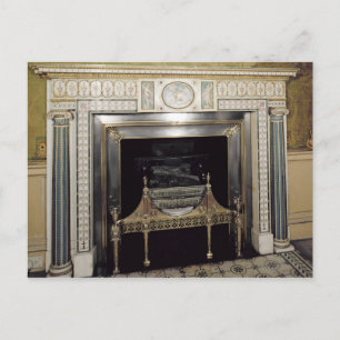 Feuerplatz aus Syon House, Middlesex, c.1760 Postkarte