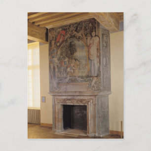 Feuerplatz im Chambre du Roi Postkarte