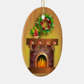 Feuerplatz mit Strümpfen Keramik Ornament (Rechts)