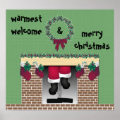 Feuerplatz Santa Poster (Vorne)