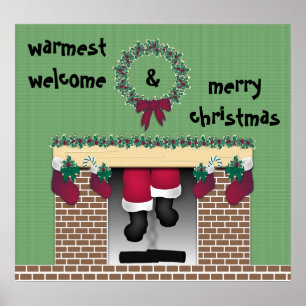 Feuerplatz Santa Poster