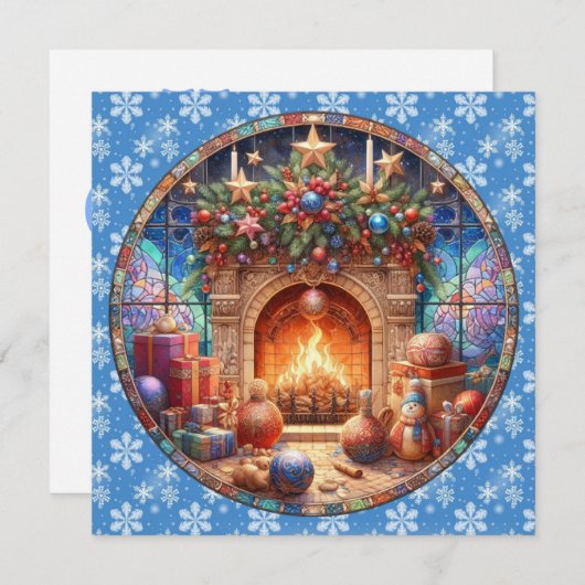 Feuerplatz Weihnachtskarte (Vorne/Hinten)