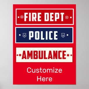 Feuerpolizei Ambulant Thunder_Cove Poster