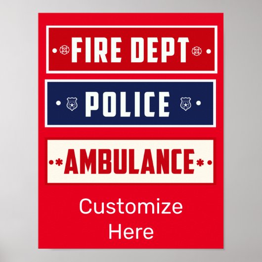 Feuerpolizei Ambulant Thunder_Cove Poster (Vorne)