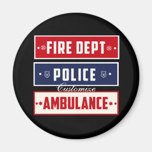 Feuerpolizei Ambulanz Thunder_Cove Magnet