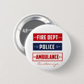 Feuerpolizei Button (Vorne & Hinten)