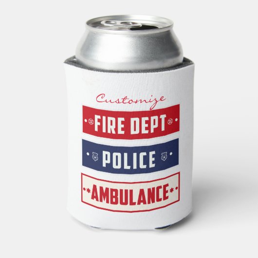 Feuerpolizei Dosenkühler (Kanne Rückseite)