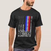 Feuerpolizei - Erste Antwortflagge T-Shirt (Vorderseite)