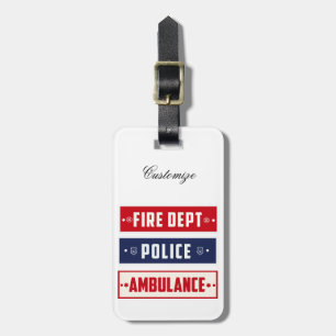 Feuerpolizei Gepäckanhänger