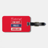 Feuerpolizei Gepäckanhänger (Rückseite horizontal)