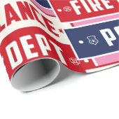 Feuerpolizei Geschenkpapier (Rolleneckpunkt)