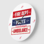 Feuerpolizei Große Wanduhr (Winkel)