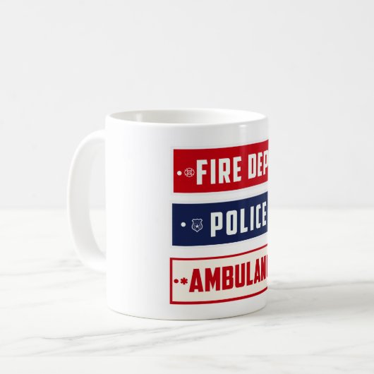 Feuerpolizei Kaffeetasse (Vorderseite Links)
