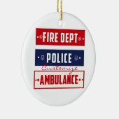 Feuerpolizei Keramik Ornament (Rechts)
