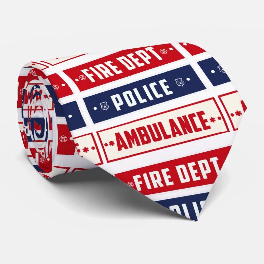 Feuerpolizei Krawatte (Gerollt)