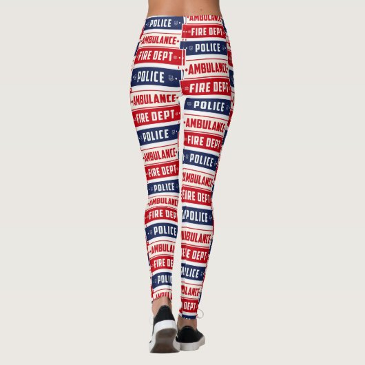 Feuerpolizei Leggings (Rückseite)