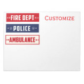 Feuerpolizei Notizblock (Vorderseite)