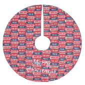 Feuerpolizei Polyester Weihnachtsbaumdecke (Vorderseite)