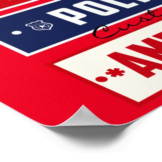 Feuerpolizei Poster (Ecke)