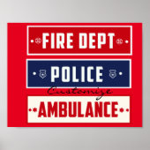 Feuerpolizei Poster (Vorne)