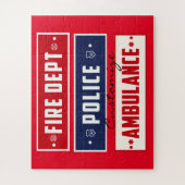 Feuerpolizei Puzzle (Vertikal)