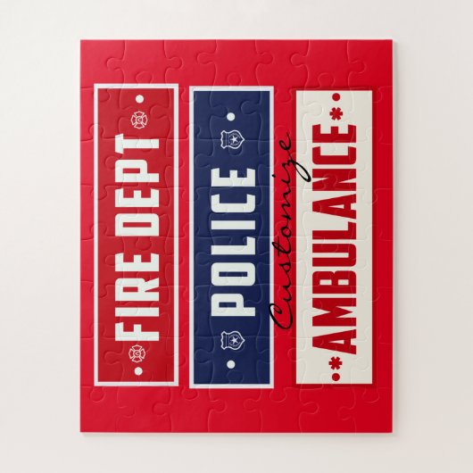 Feuerpolizei Puzzle (Vertikal)