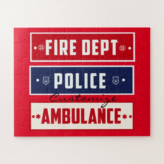 Feuerpolizei Puzzle (Horizontal)