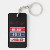 Feuerpolizei Schlüsselanhänger (Rückseite)