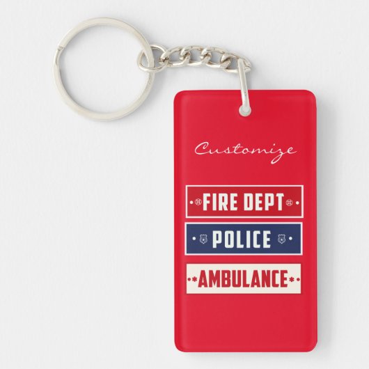 Feuerpolizei Schlüsselanhänger (Vorderseite)