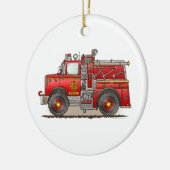 Feuerpumper-Rettungs-LKW-Verzierung Keramikornament (Links)