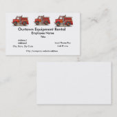 Feuerpumper-Rettungs-LKW Visitenkarte (Vorne/Hinten)