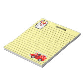 Feuerpup und sein Feuerwehrauto 5,5" x 6" Notepad Notizblock (Rotiert)