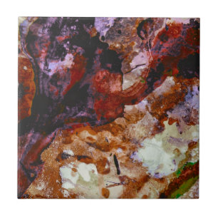 Feuerquarz-Kristall-Geode-Marmor Abstrakt Fliese