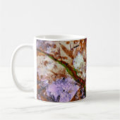 Feuerquarz-Kristall-Geode-Marmor Abstrakt Kaffeetasse (Links)