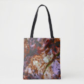 Feuerquarz-Kristall-Geode-Marmor Abstrakt Tasche (Vorderseite)