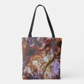 Feuerquarz-Kristall-Geode-Marmor Abstrakt Tasche (Rückseite)